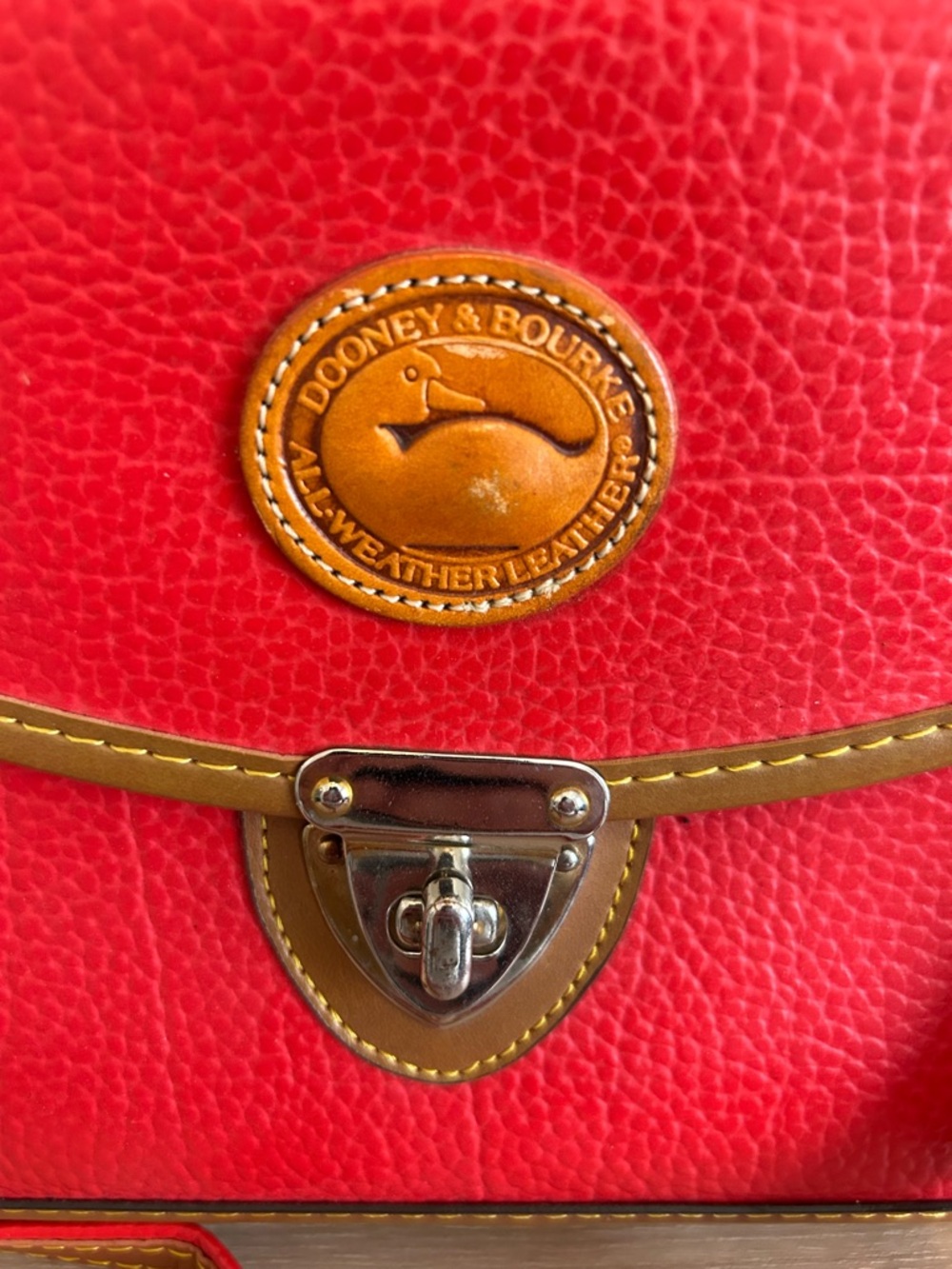 Vintage Dooney & Burke All Weather Leather Crossbody Bag - Picture 2 of 9